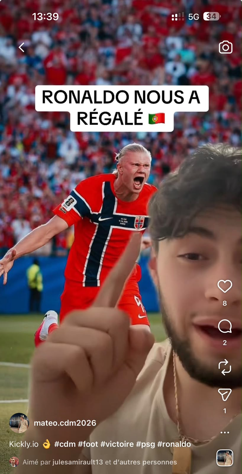 Clip TikTok d'un créateur Cliptocash